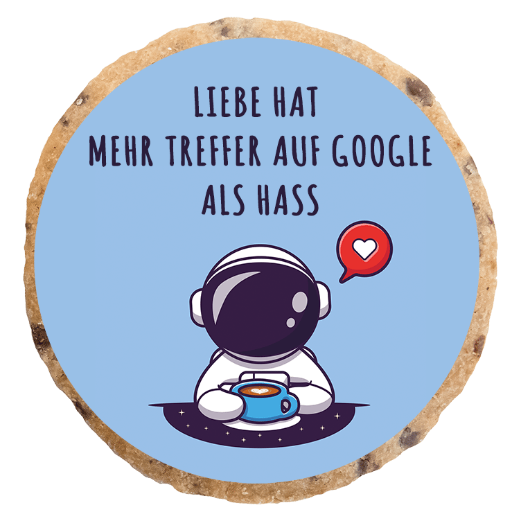 "Liebe hat mehr Treffer auf Google" MotivKEKS