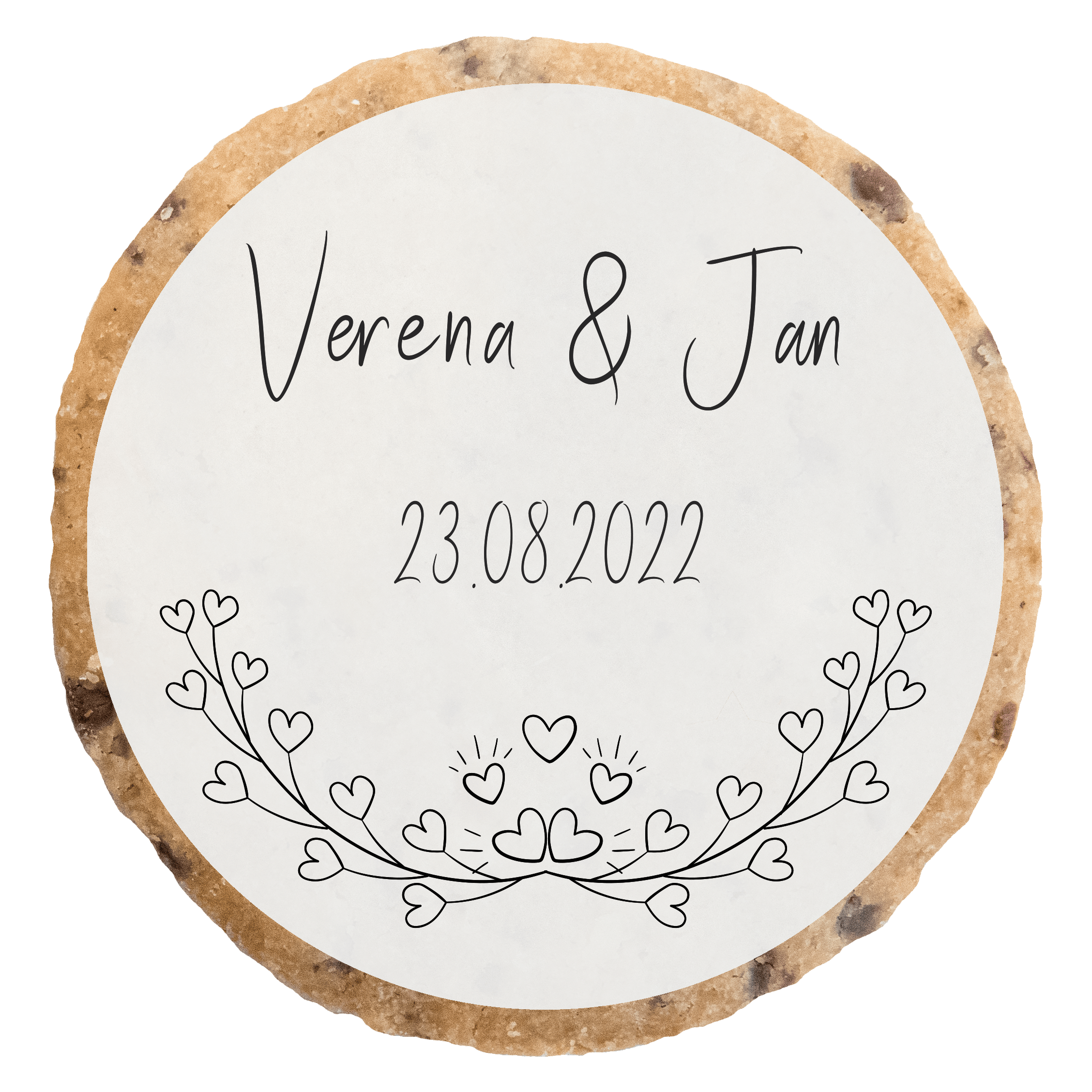 "Personalisierbares Hochzeits" KEKSGeschenkset 