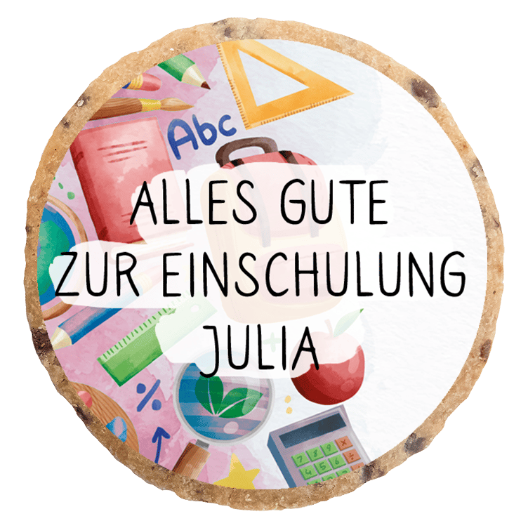 "Personalisierbares Einschulung Mädels" KEKSGeschenkset 