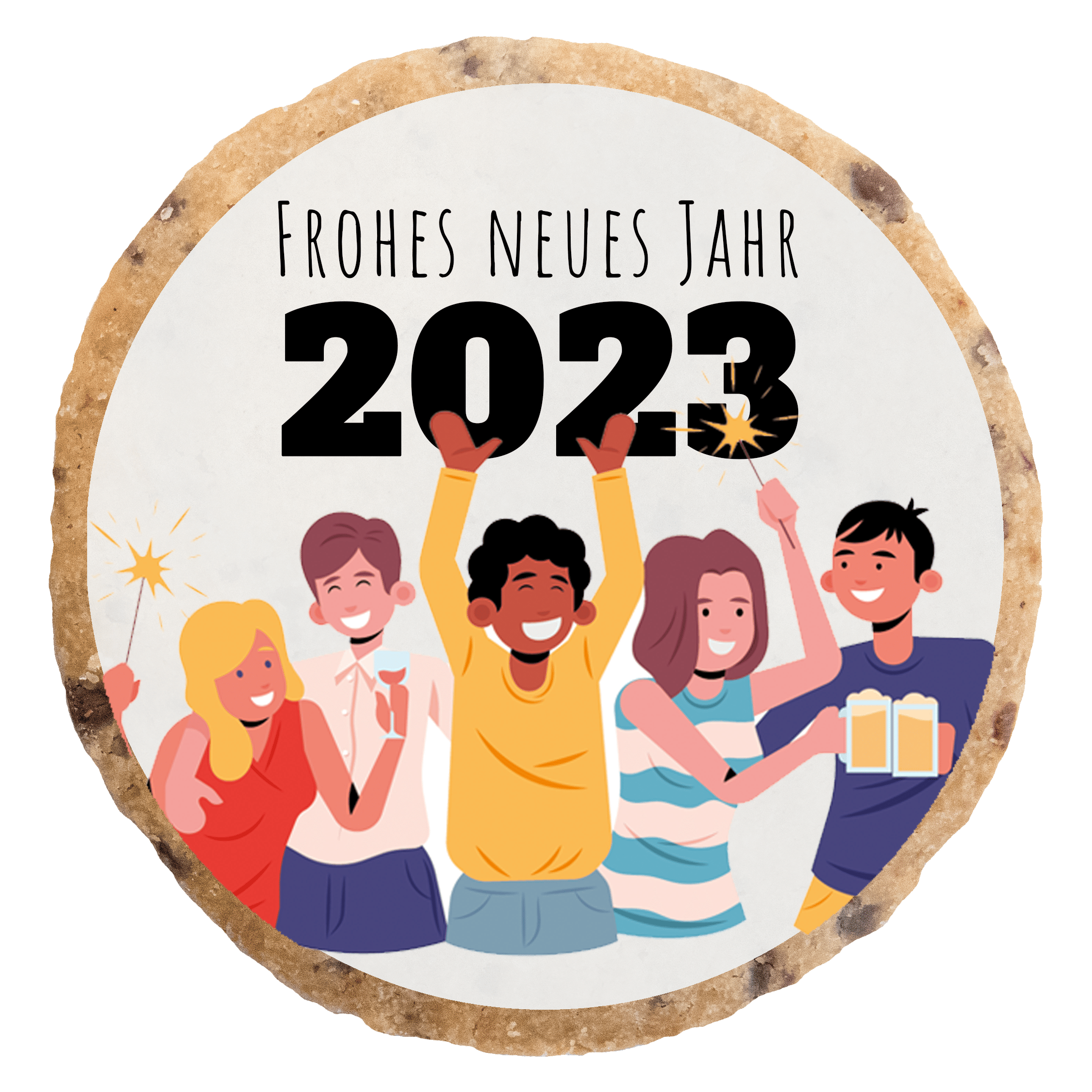 "Frohes Neues Jahr 2023" MotivKEKS