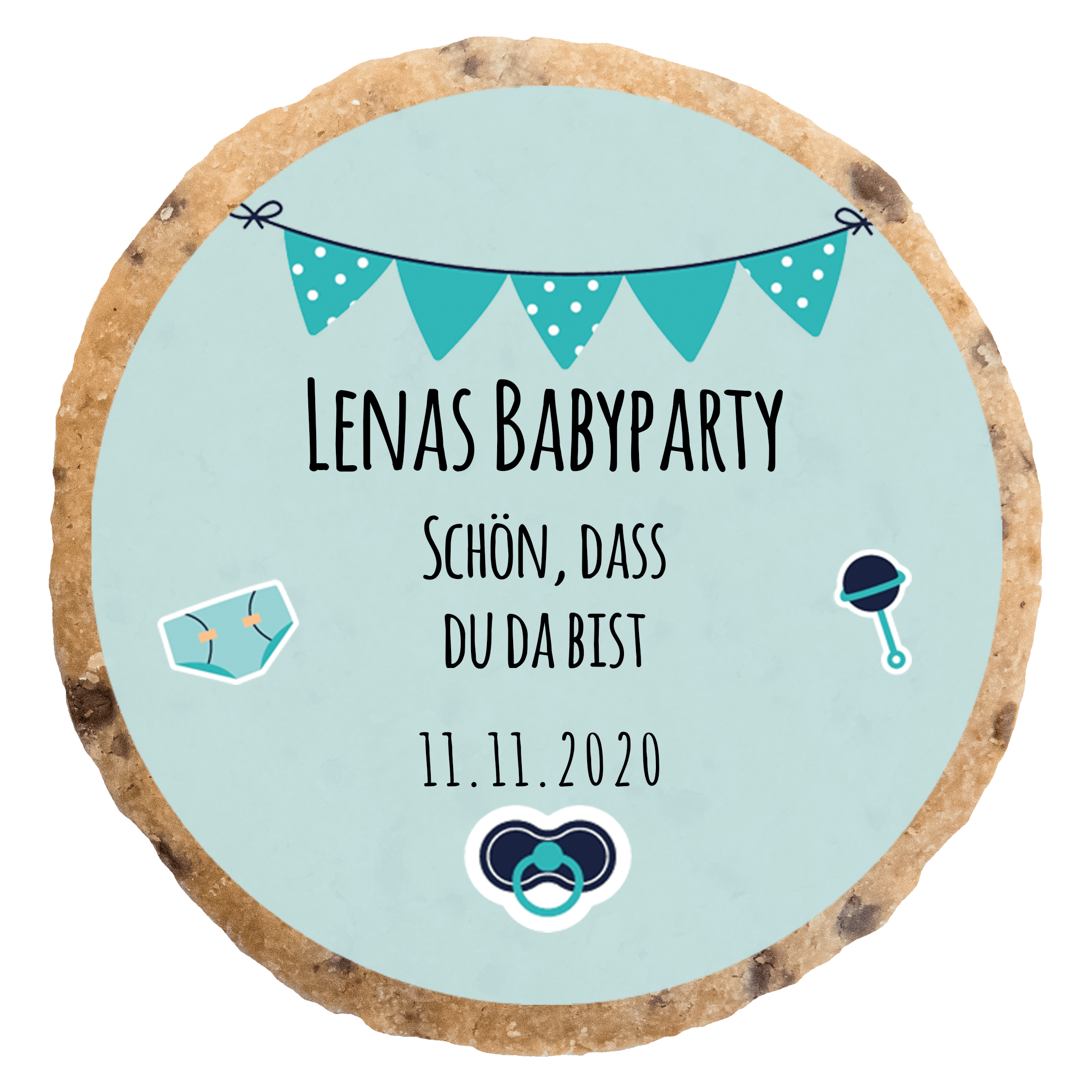 "Babyparty 2_Schön, dass du da bist" MotivKEKS