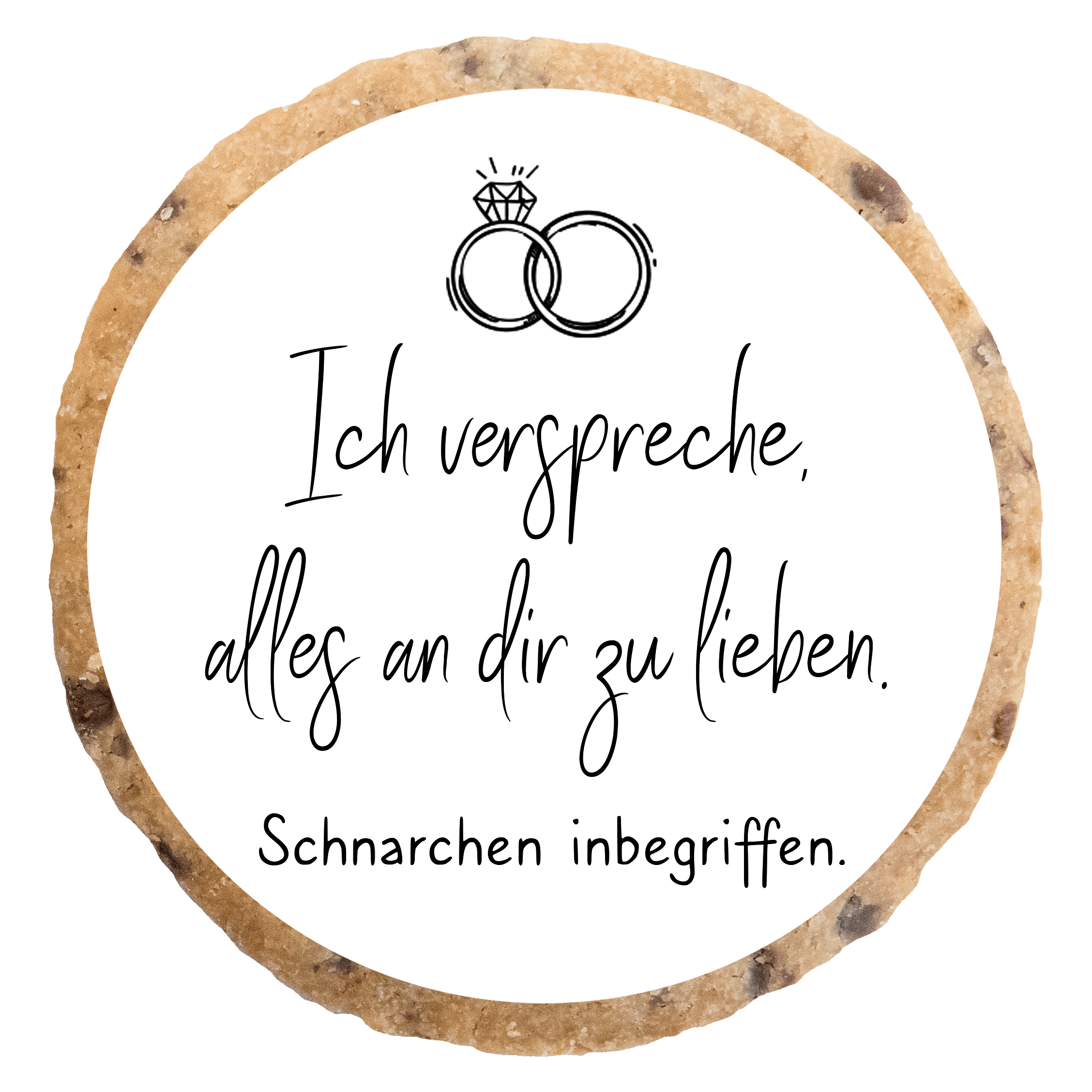 "Personalisierbares Hochzeits" KEKSGeschenkset 