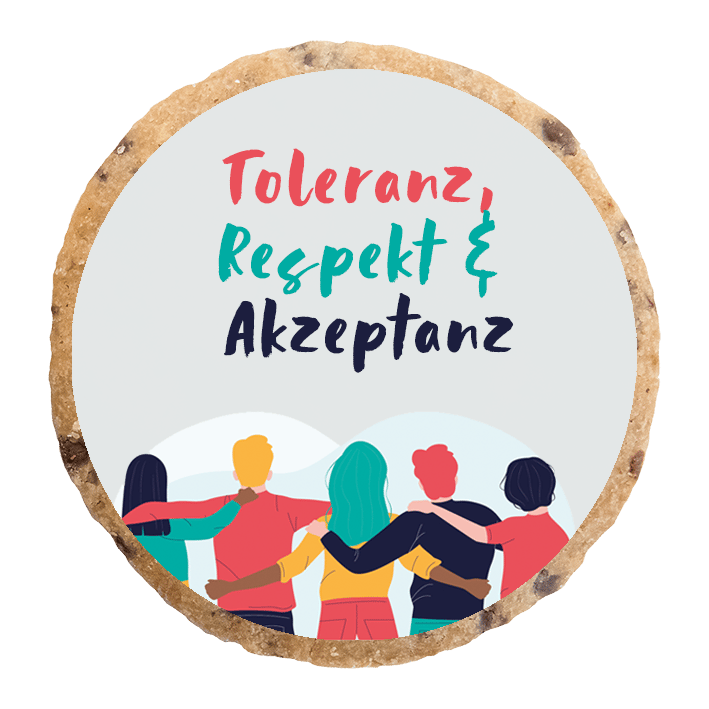 "Toleranz, Respekt und Akzeptanz" MotivKEKS