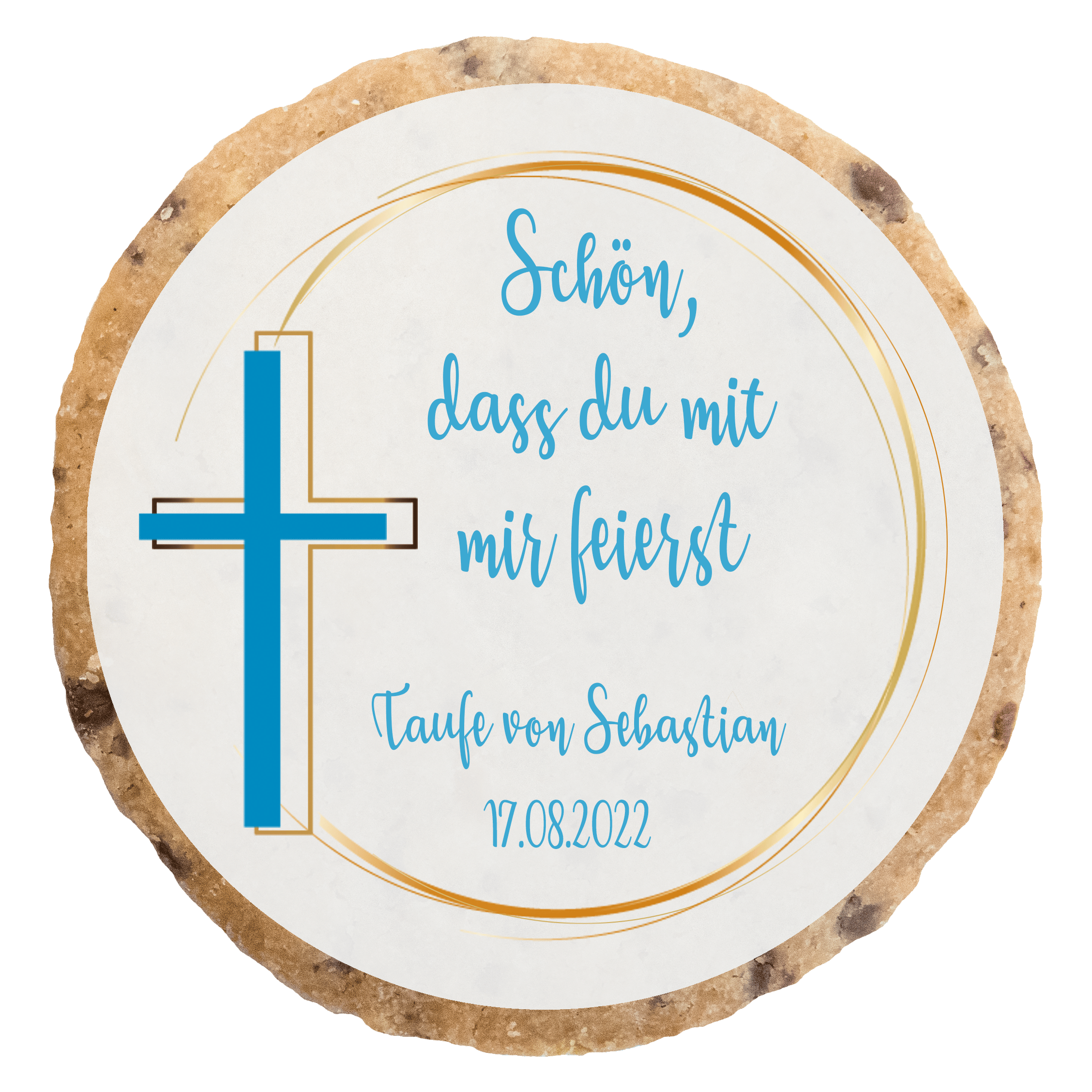 "Taufe 3_blau_Kreuz" MotivKEKS