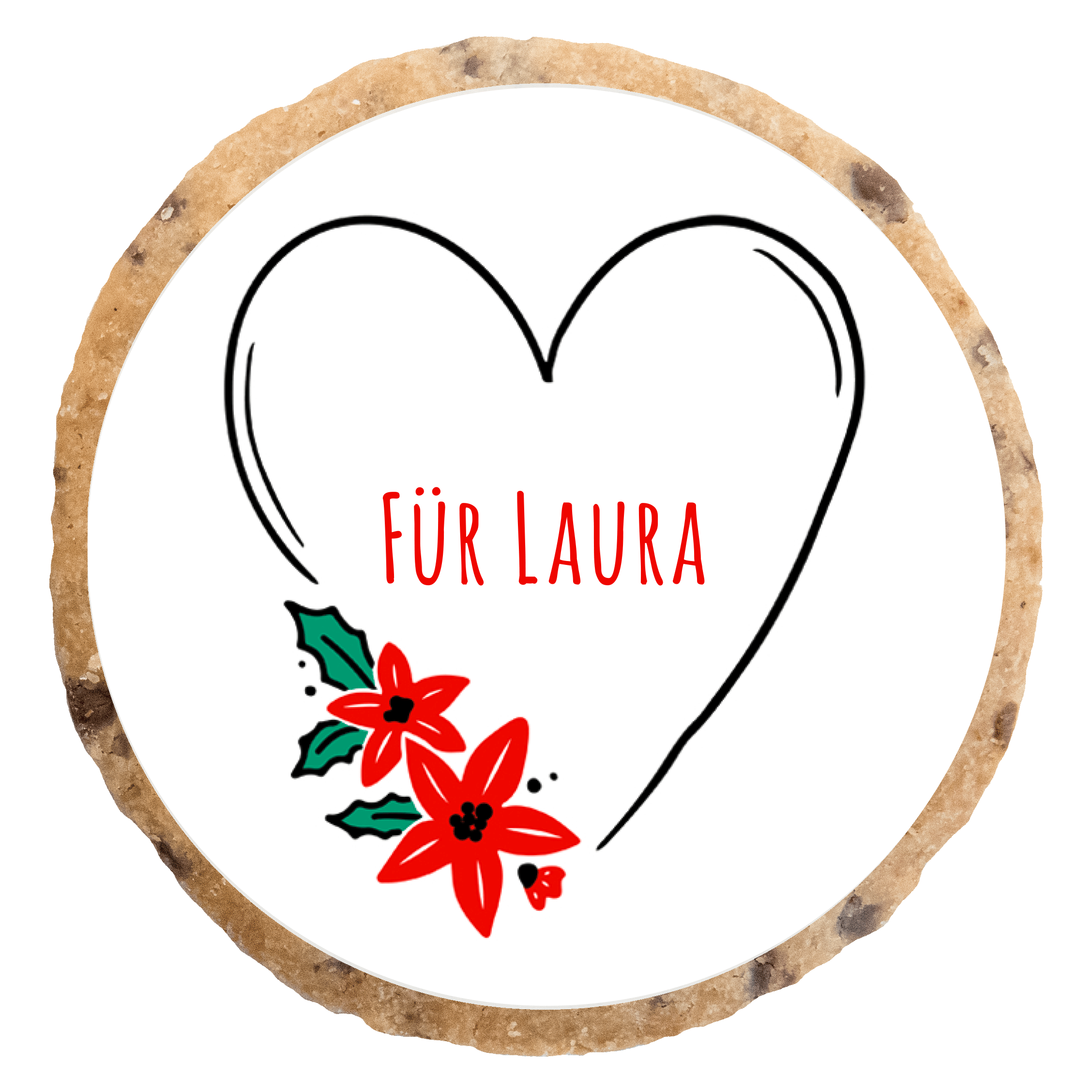 "Geschenkanhänger _Weihnachten 1_Name 1" MotivKEKS