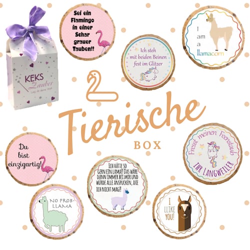 6 "Tiere" KEKSGeschenkset