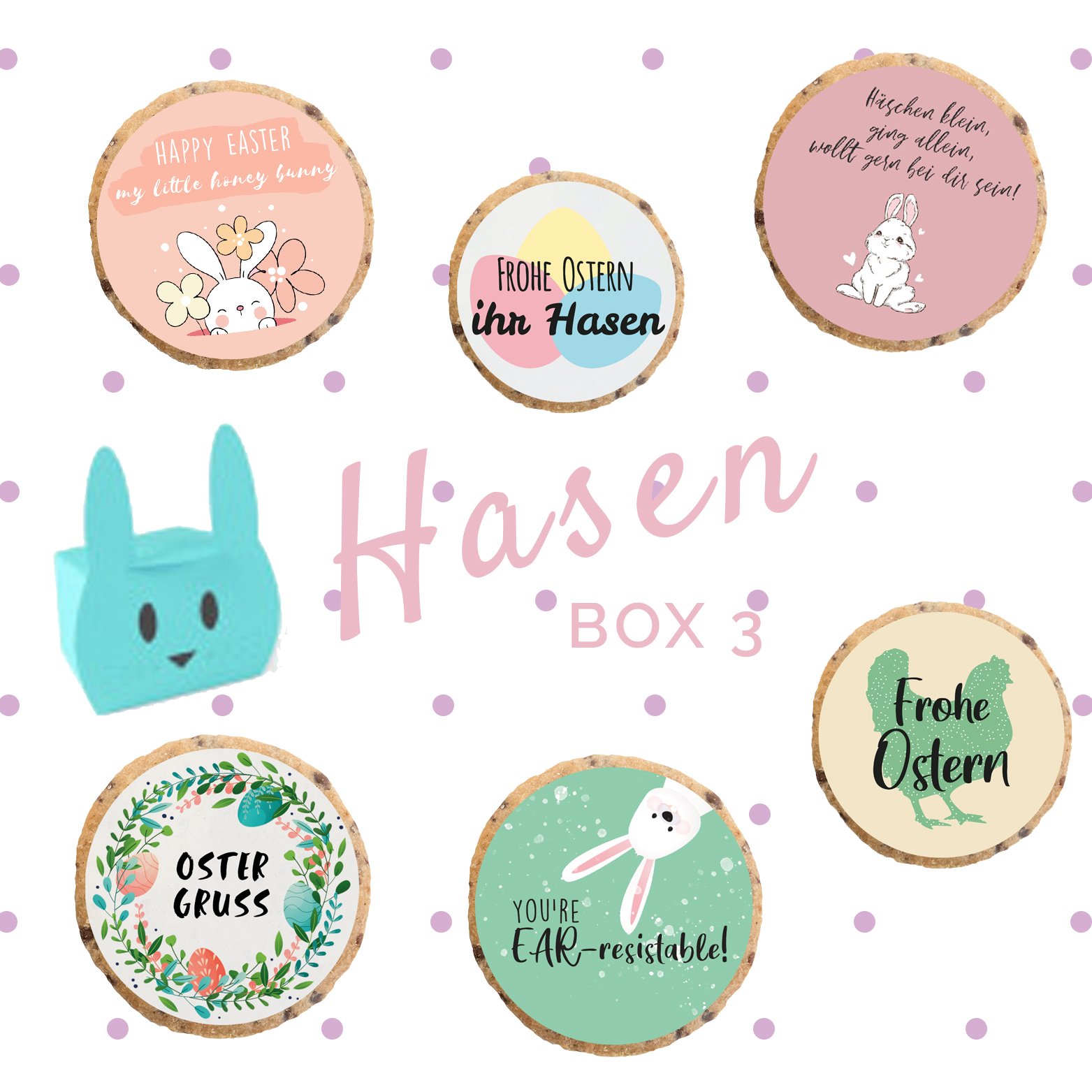 "Hase türkis" KEKSGeschenkset