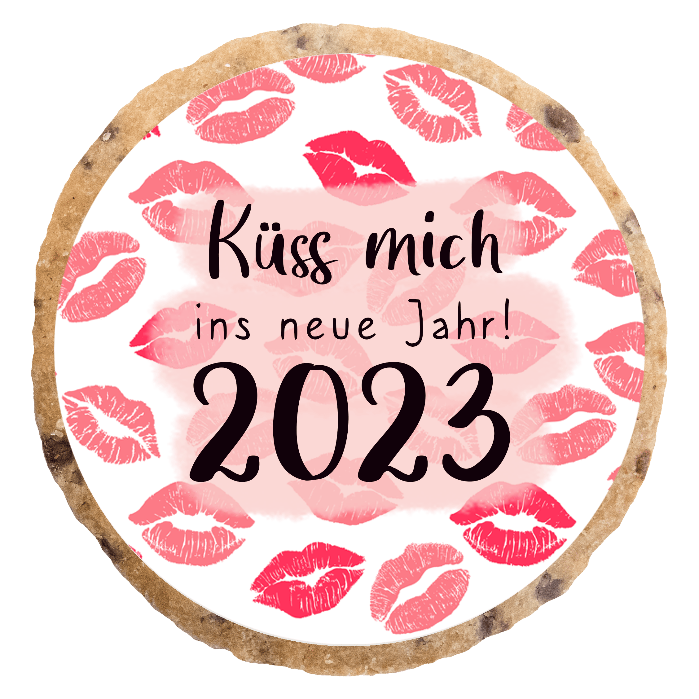 "Küss mich ins neue Jahr 2023" MotivKEKS
