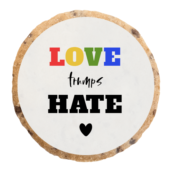 "Love trumps hate" MotivKEKS