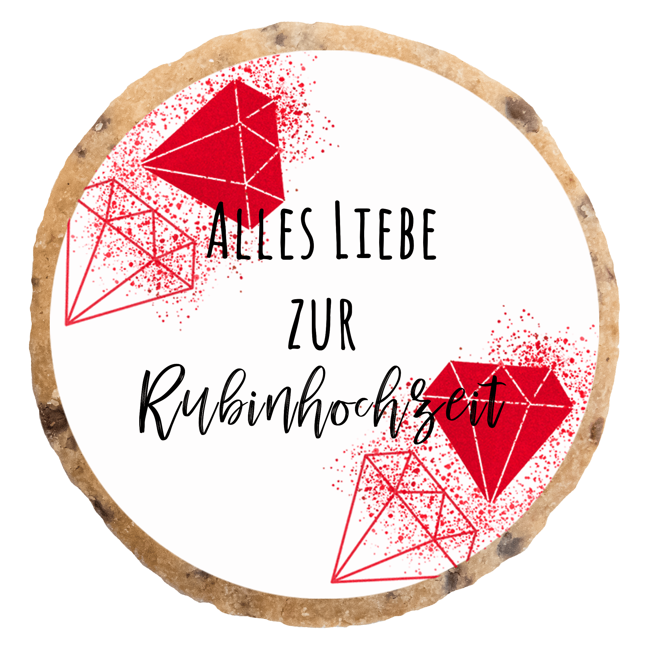 "Rubinhochzeit" MotivKEKS