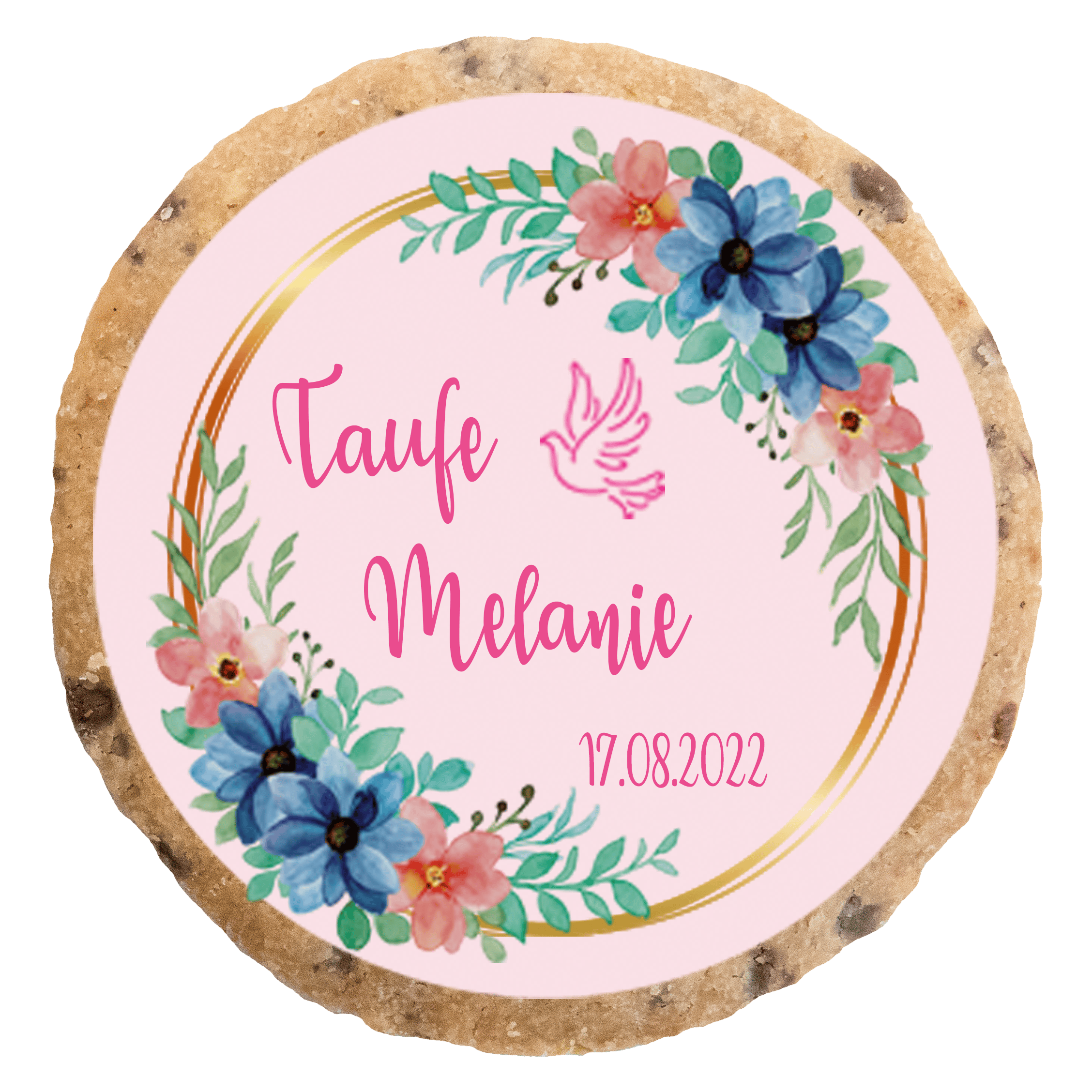 "Taufe 5_rosa_Taube" MotivKEKS