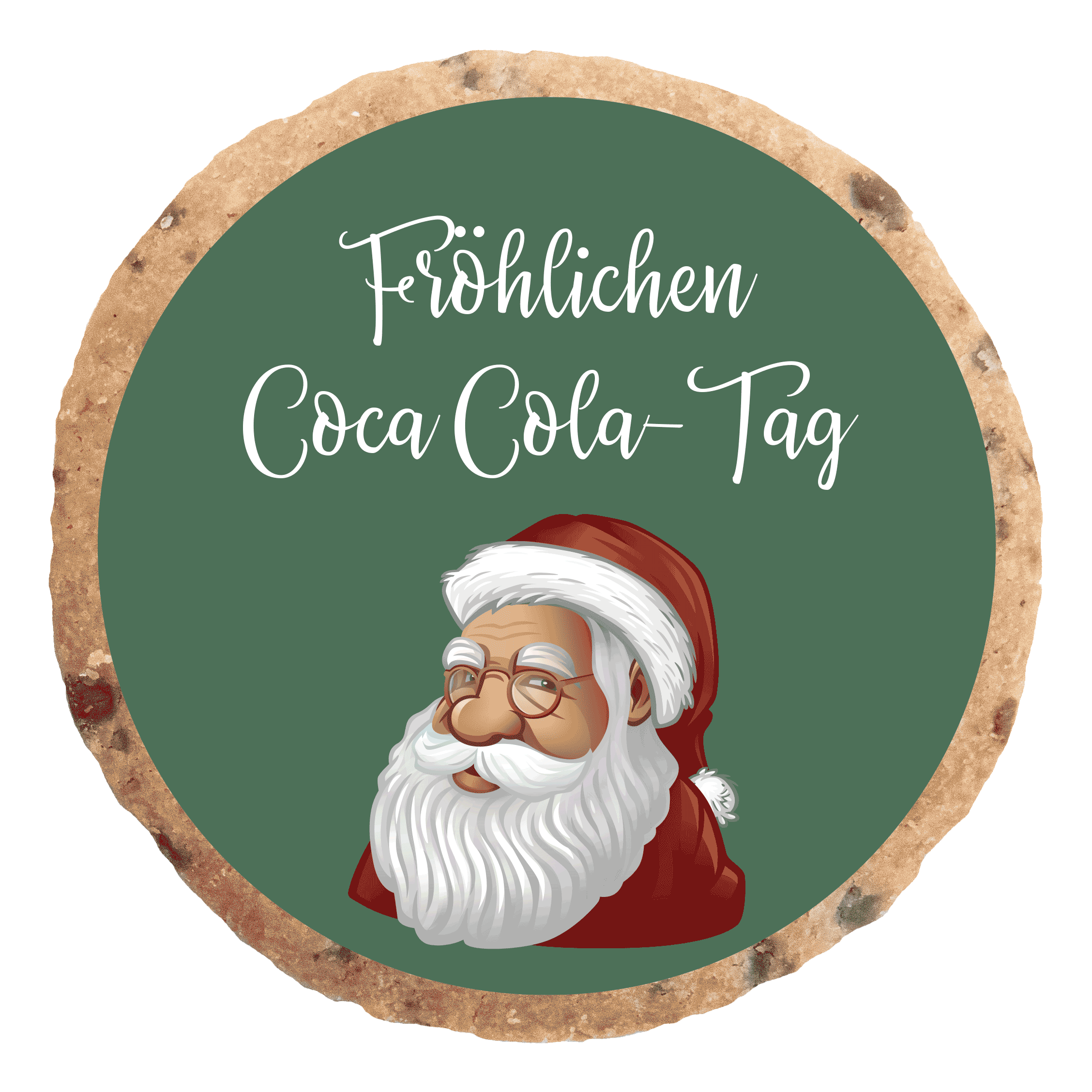 "Fröhlichen Coca Cola-Tag" MotivKEKS