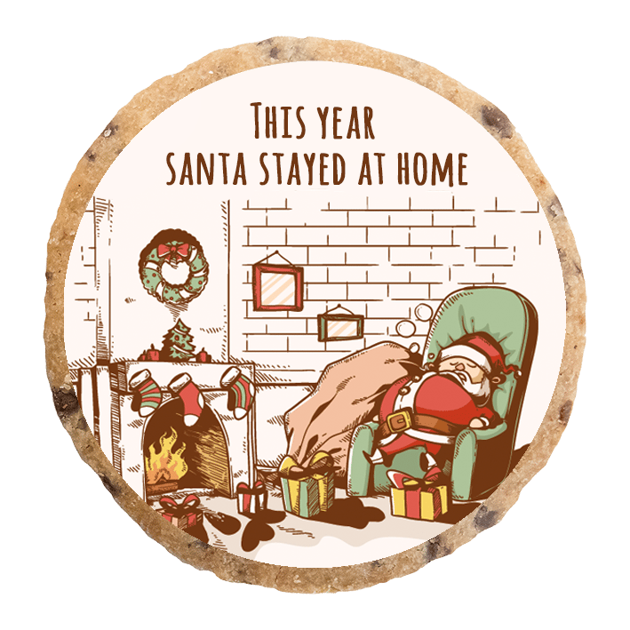 "Santa stayed at home" MotivKEKS