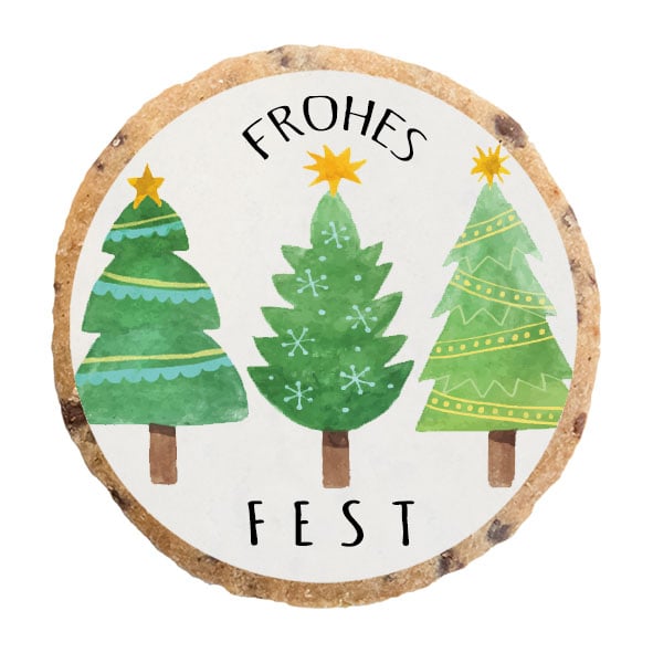 "Frohes Fest Bäume" MotivKEKS