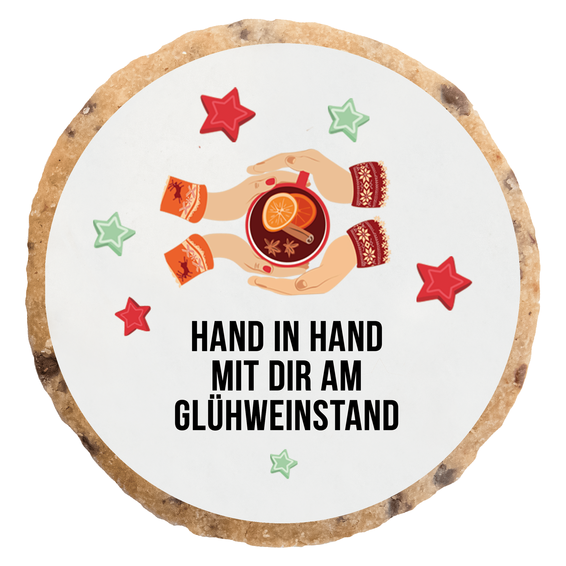 Hand in Hand am Glühweinstand MotivKEKS