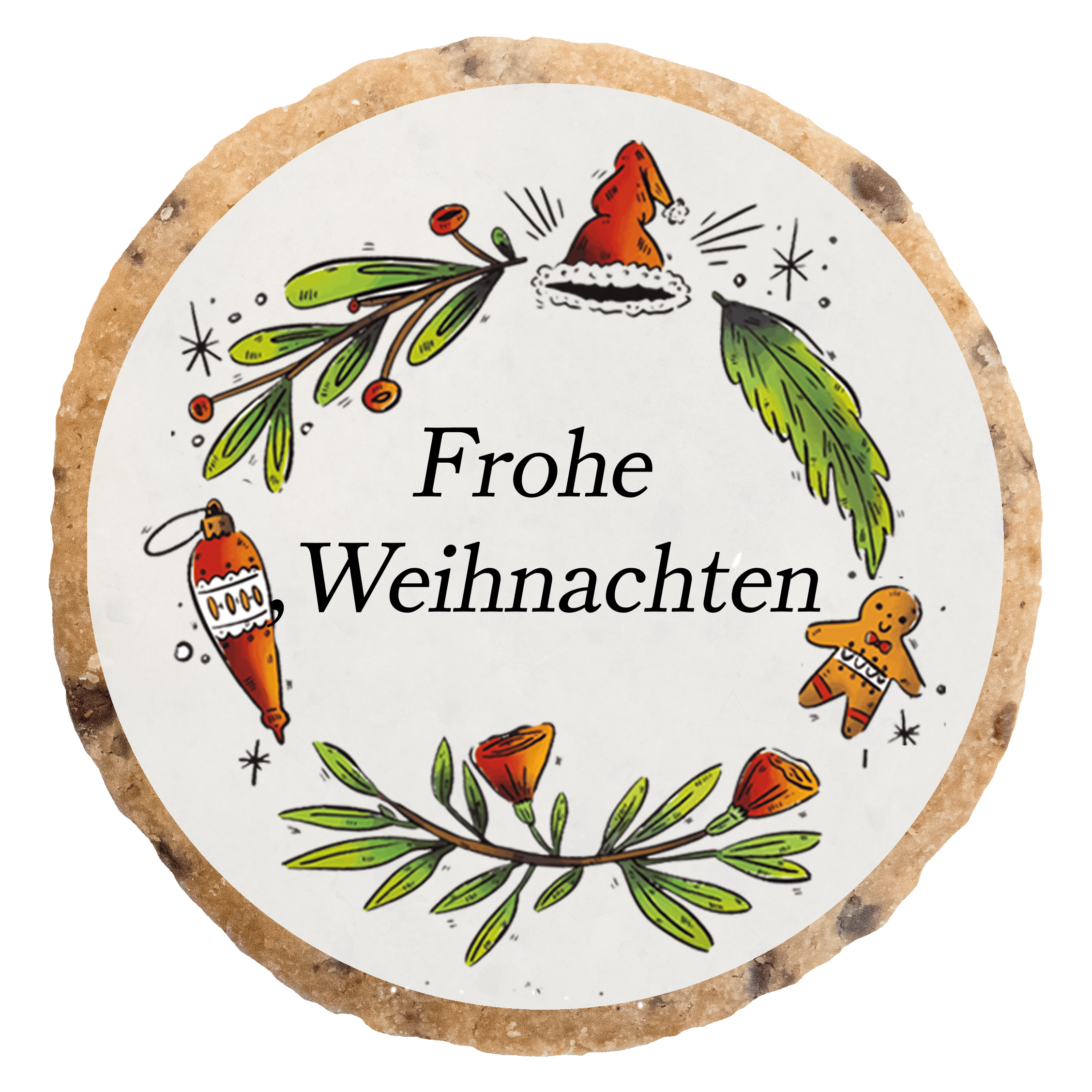 Frohe Weihnachten transparent